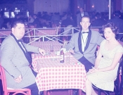 Bob McGee, Jim Miller, Louise Stuart, 1960